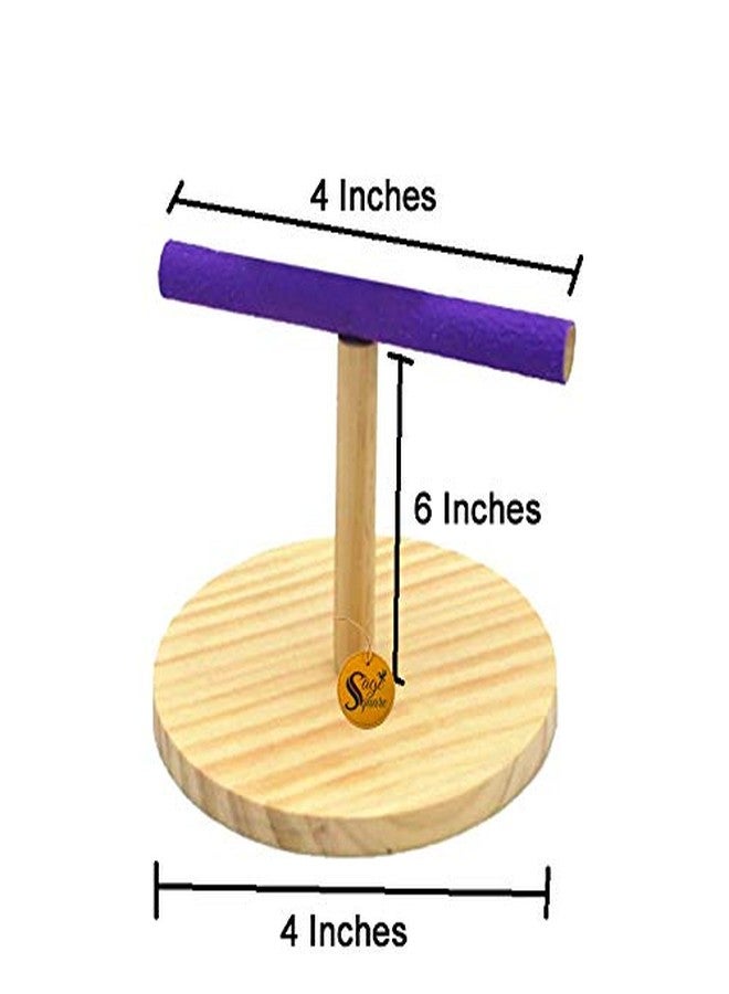 سايج سكوير حامل خشبي مربع الشكل من خشب الرمل الطبيعي على شكل طائر، مناسب للعب والتسلق، يُوضع على سطح الطاولة، يُستخدم كملحق للقفص، وهو لعبة طيور مناسبة للببغاوات الصغيرة مثل البادجي، والكوكاتيل، والببغاء، والكونيور، والجافا، والكناري، وغيرها. - Image 2